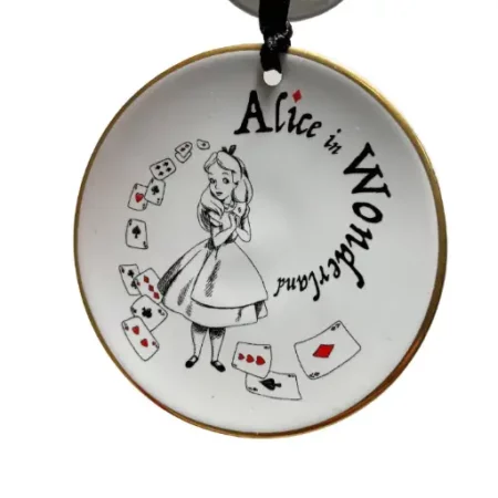 Alice Cake Plate Ornament – Disneyland Parijs – Kleurrijk Disney Kerstornament
