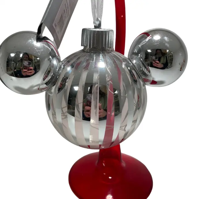 Mickey Silver Light-up Ornament – Disney Kerstdecoratie – Magisch Verlicht Ornament