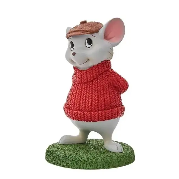 Bernard Beeldje – The Rescuers Disney figurine – handgeschilderd verzamelobject – Rescue Aid Society – 10 cm hoog