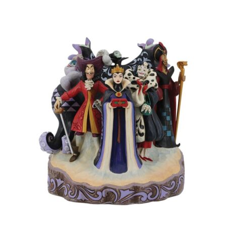Carved by Heart Villains Figurine – Disney Traditions beeld – Jim Shore – Disney schurken sculptuur – 23 cm hoog – handgeschilderd