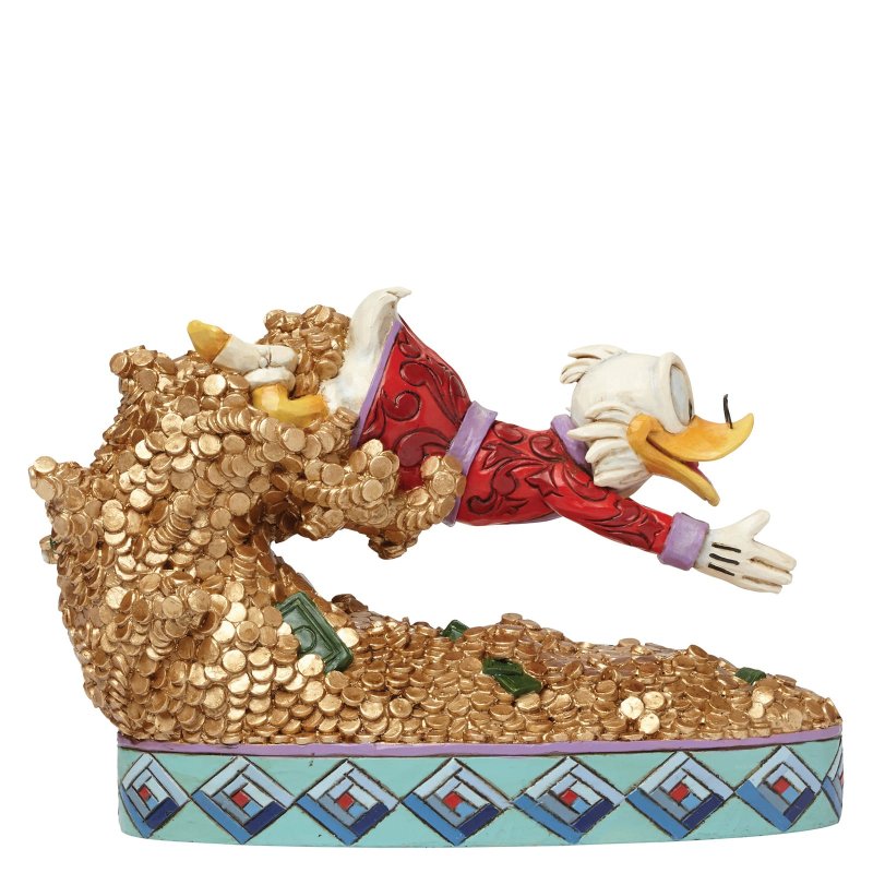 “Disney Traditions Treasure Dive Scrooge McDuck Figurine Jim Shore DuckTales beeldje”