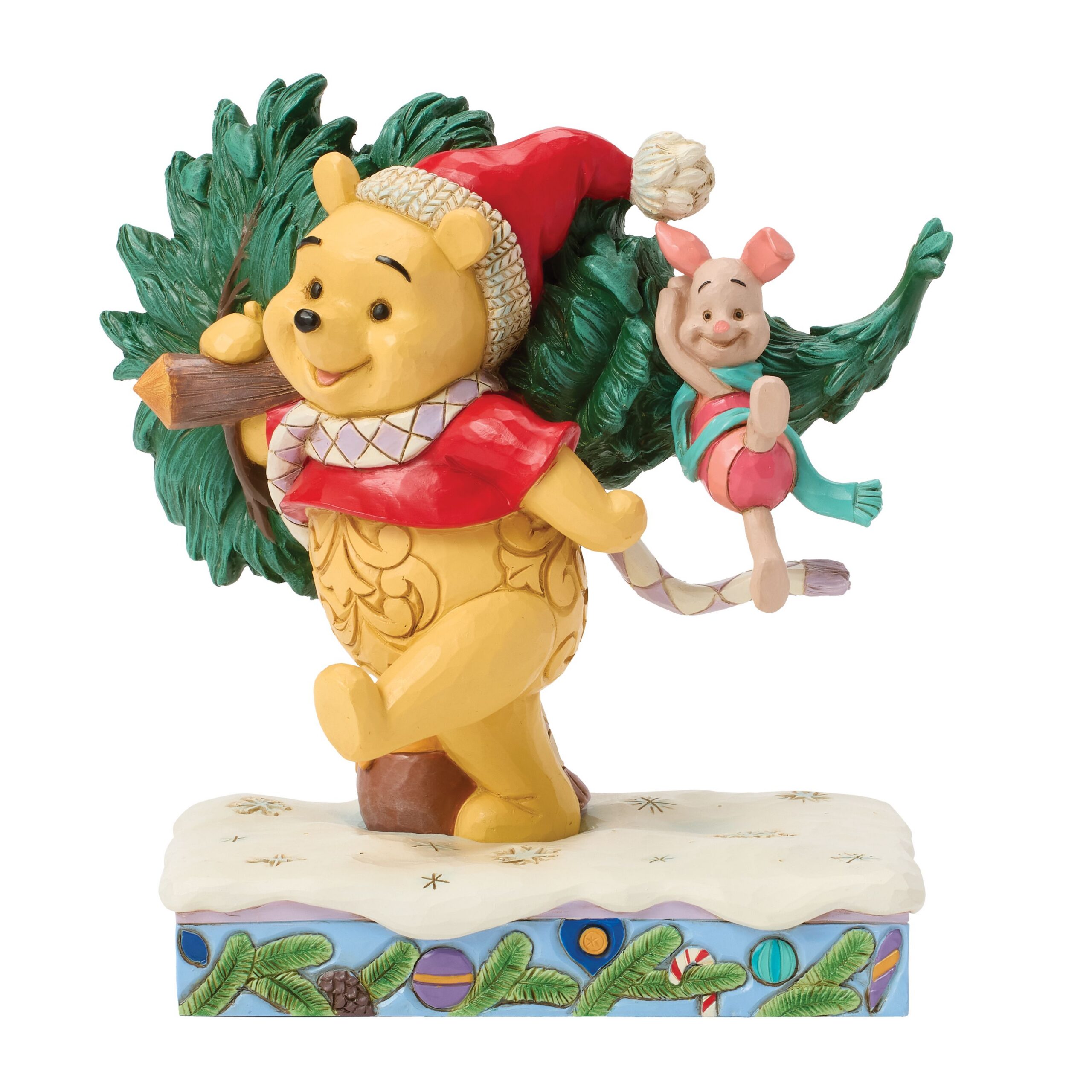Disney Traditions A Tree for Two Winnie the Pooh & Piglet Jim Shore kerstbeeldje