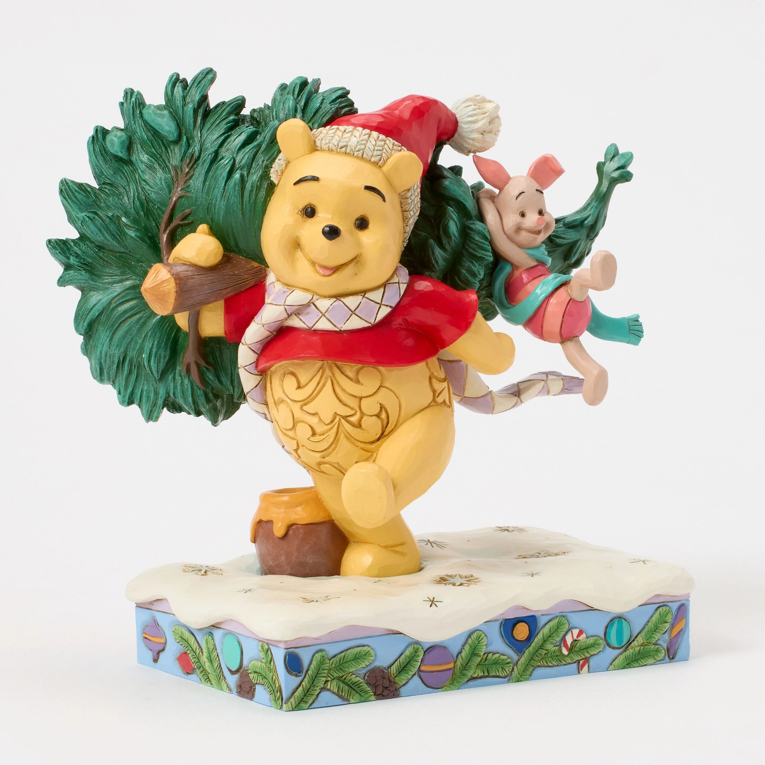 Disney Traditions A Tree for Two Winnie the Pooh & Piglet Jim Shore kerstbeeldje