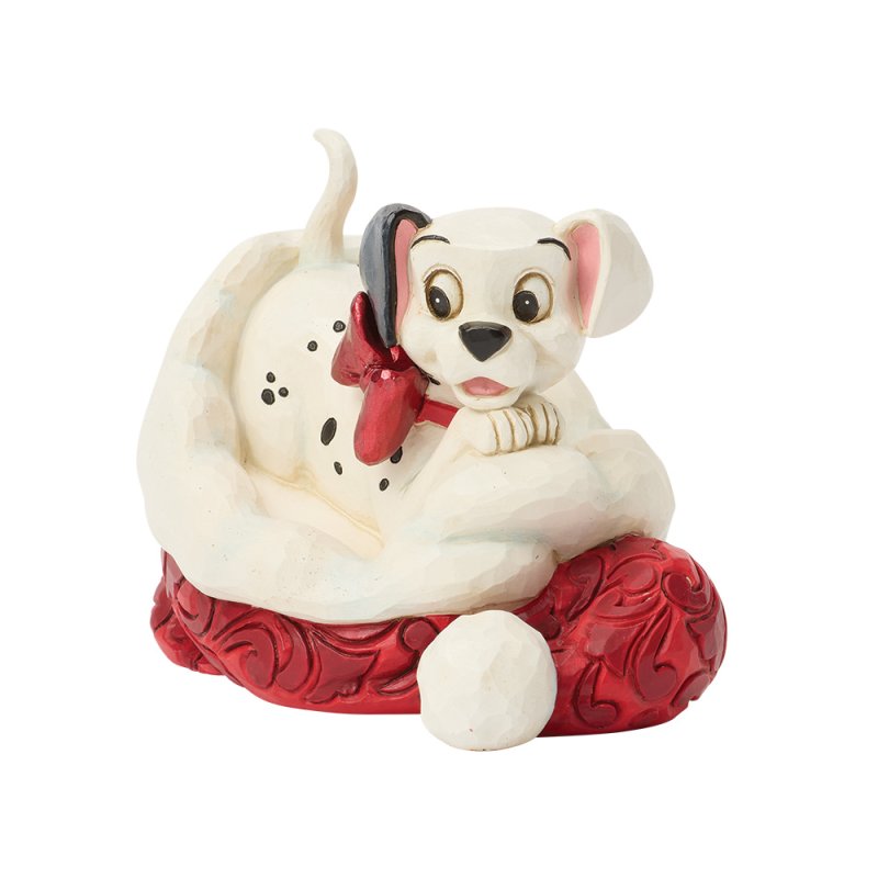 101 Dalmatian Santa Hat Figurine Disney Traditions Jim Shore kerstbeeldje