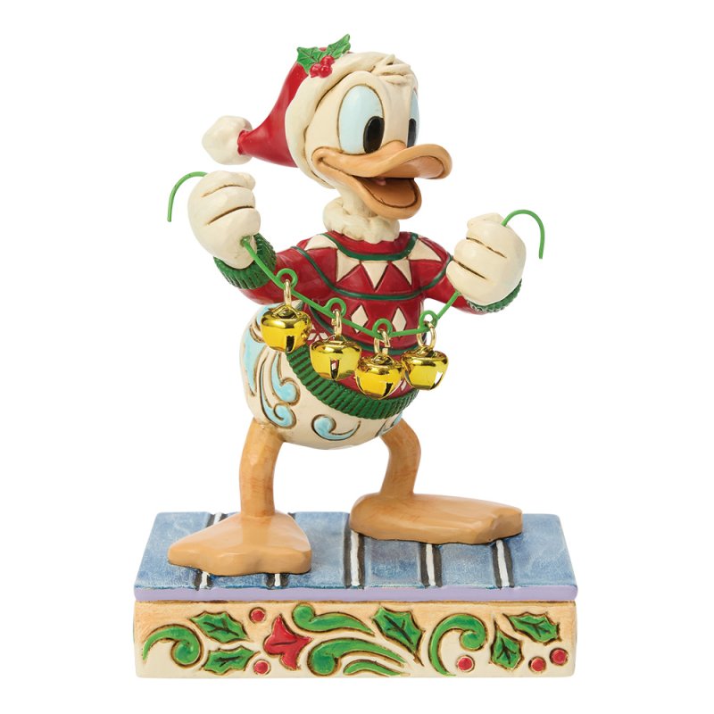 Holiday Jingle Donald with Bells Disney Traditions Jim Shore kerstfigurine