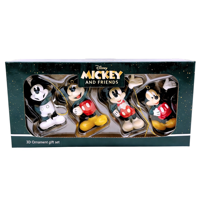 Disney Mickey Mouse kerstornamenten set van 4